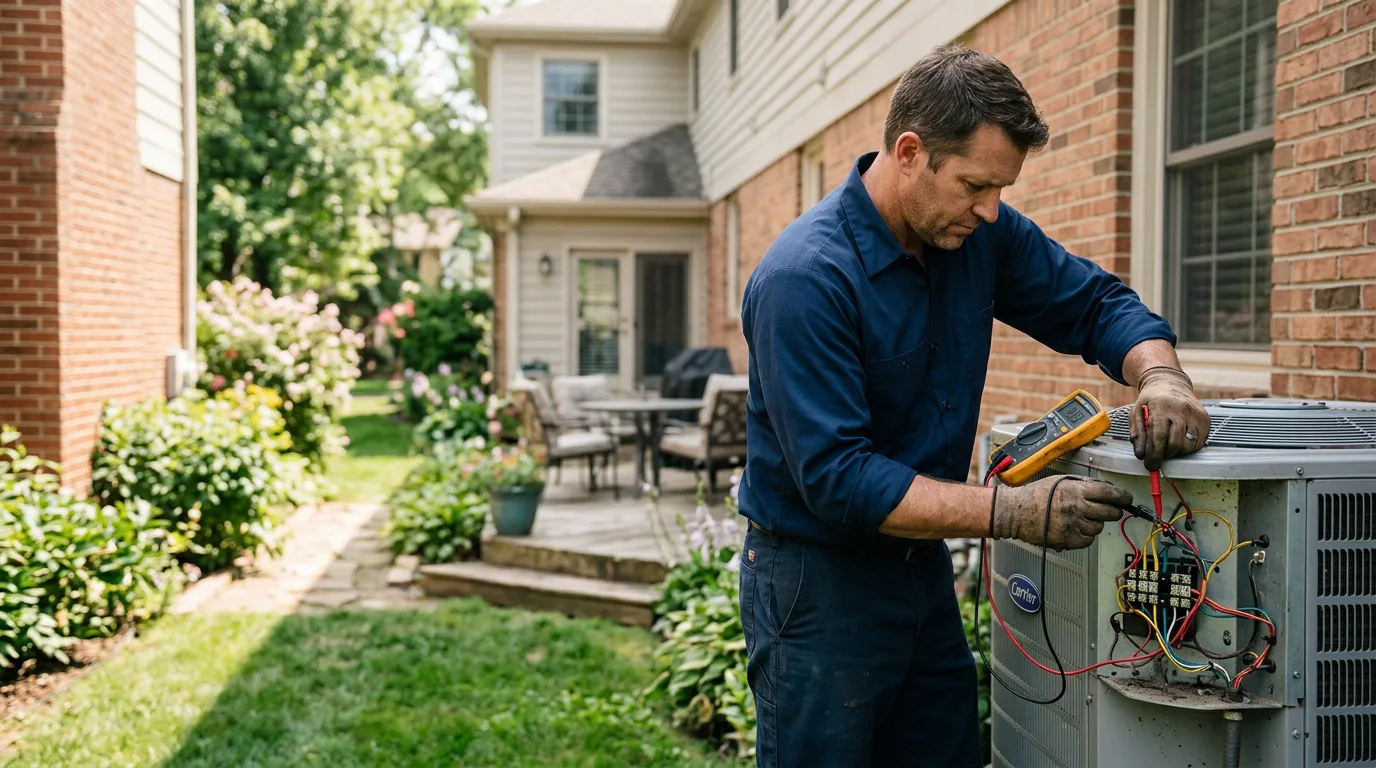 HVAC technician working near Long Branch, TX